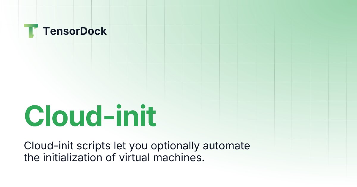 jonathanlei0's tweet card. Cloud-init scripts let you optionally automate the initialization of virtual machines.