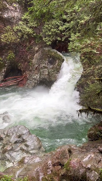 vancouvertrails's tweet card. Twin Falls #hiking #vancouvertrails #shorts