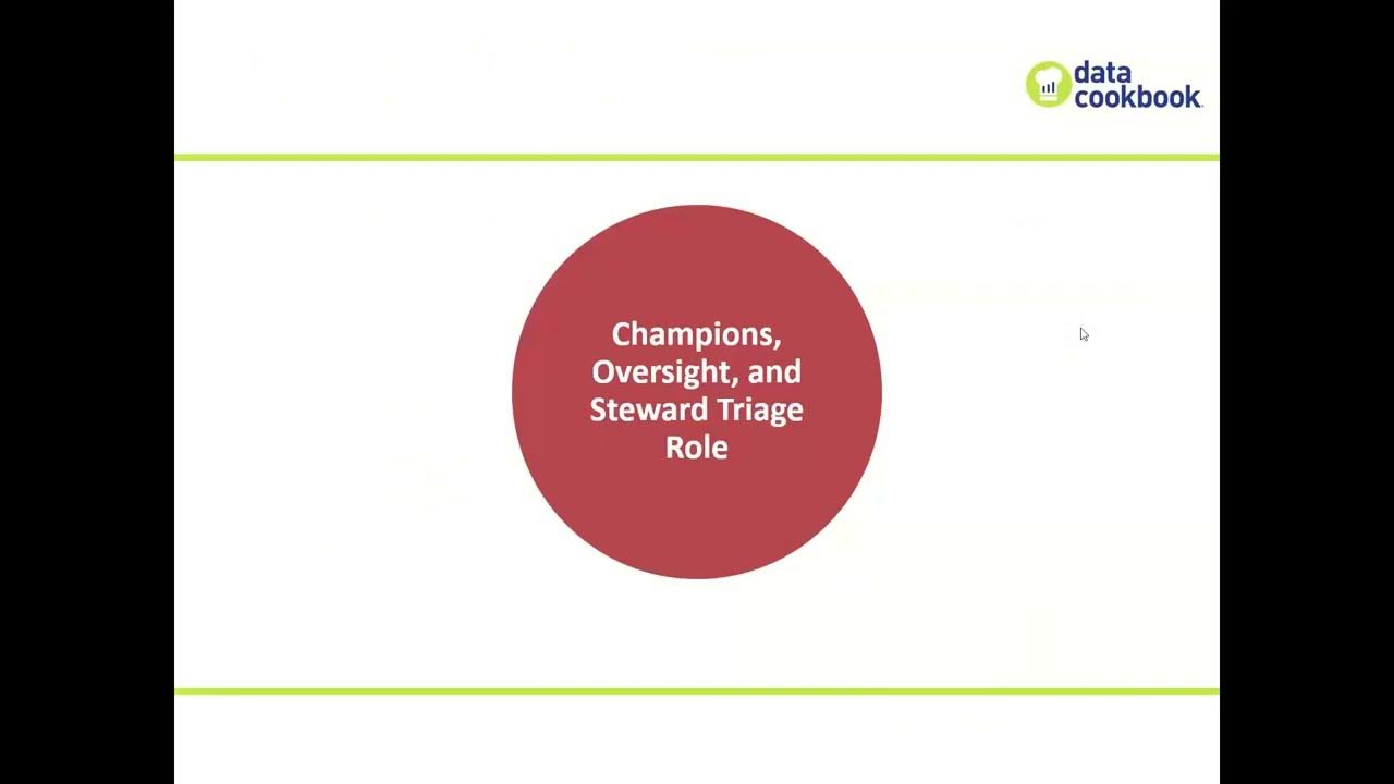 idatainc's tweet card. Data Governance Champions, Oversight and Data Steward Triage Role