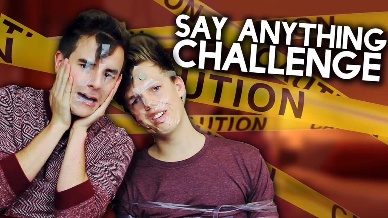 connorfranta's tweet card. Say Anything Challenge