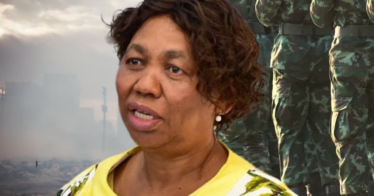 SimplyMegszcpt's tweet card. President Cyril Ramaphosa's appointment of Angie Motshekga as minister of defence and military veterans has sparked reactions across South Africa.