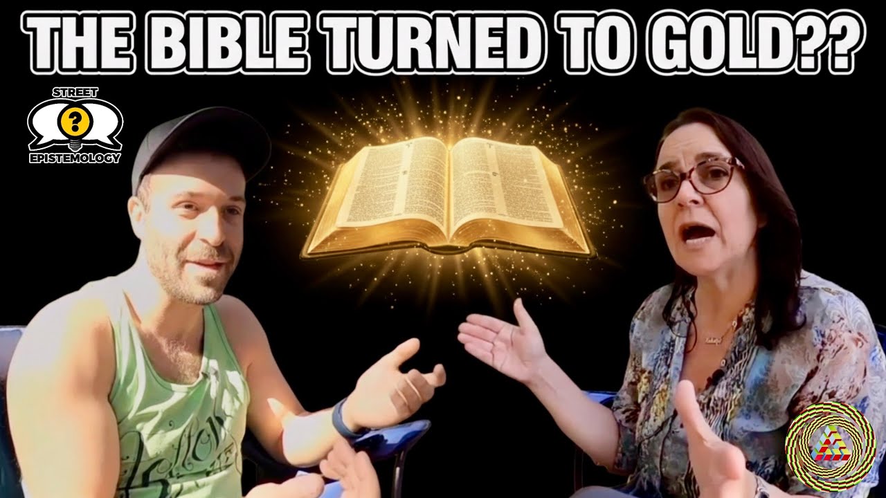 Abstract_SE's tweet card. THE BIBLE TURNED TO GOLD?! | Street Epistemology