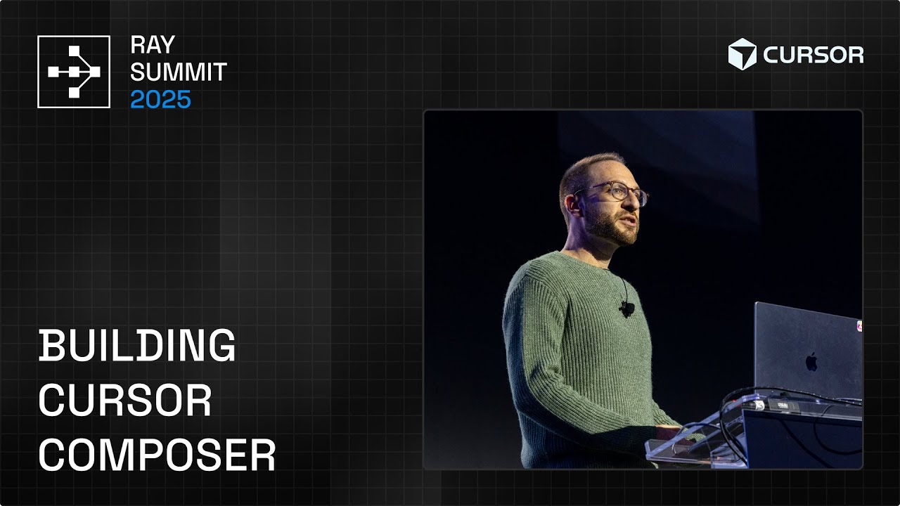 srush_nlp's tweet card. Ray Summit 2025 Keynote: Building Cursor Composer with Sasha Rush