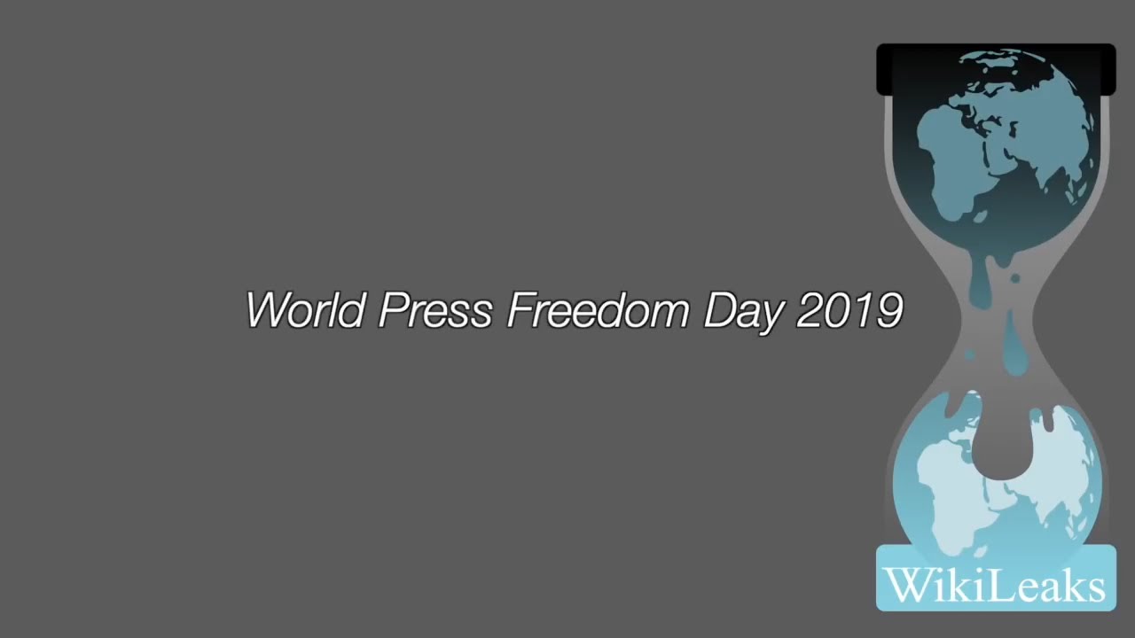 wikileaks's tweet card. World Press Freedom Day 2019