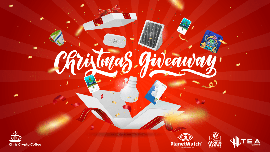 zigfridasm's tweet card. What’s Christmas without a giveaway? 🎅🎁 Chris Crypto Coffee and PlanetWatch are promoting a special XMAS GIVEAWAY. Just follow the steps below to enter. Each action unlocks bonus entries. You have...