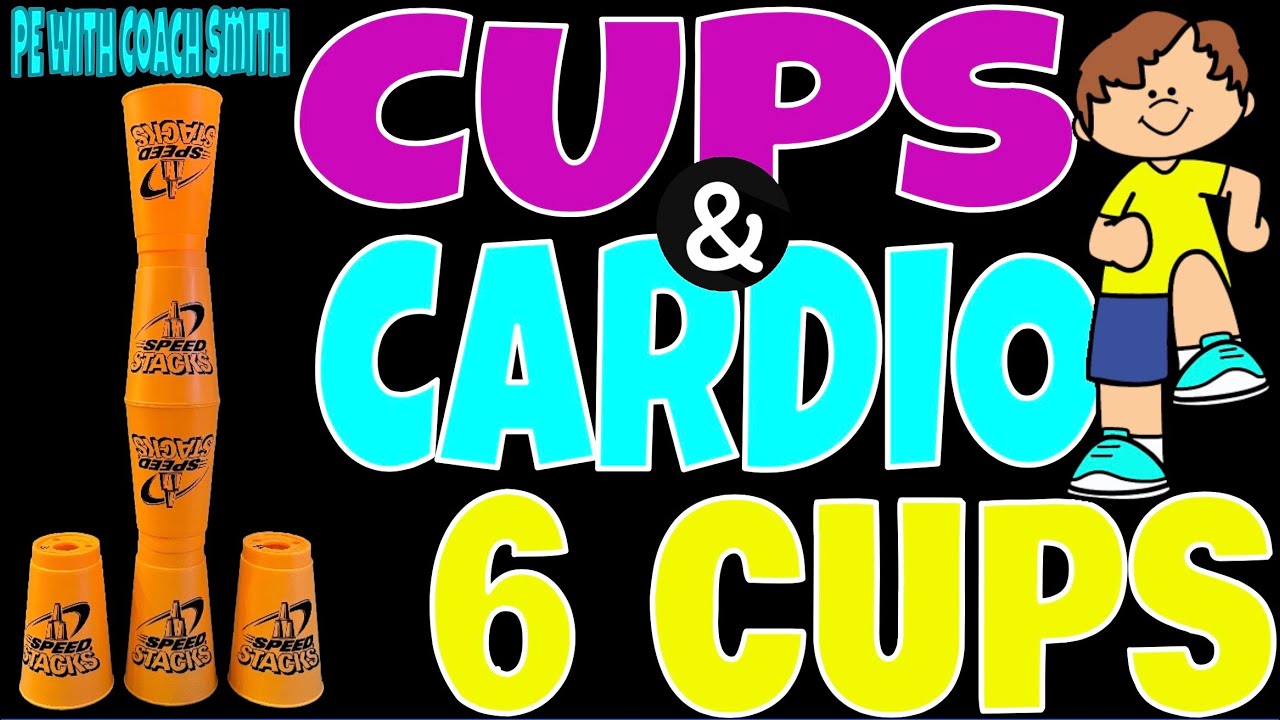 kellidsmith's tweet card. Cups & Cardio- 6 Cup Edition! Speedstacks Activity! PE Warm Up...