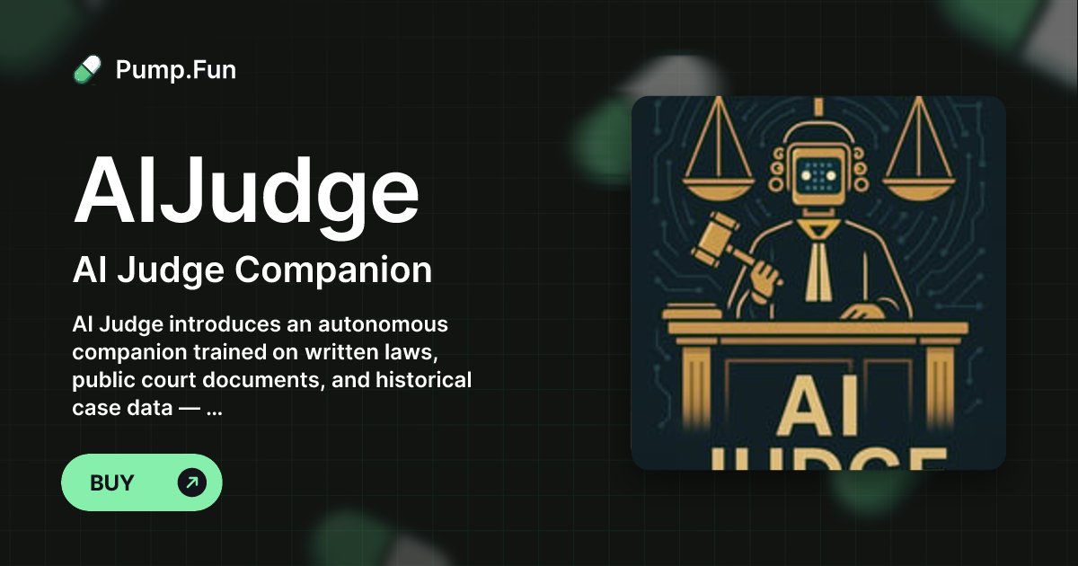 hydi_p97009's tweet card. AI Judge introduces an autonomous companion trained on written laws, public court documents, and historical case data — enabling AI-powered judgment recommendations and predictive insights for legal...