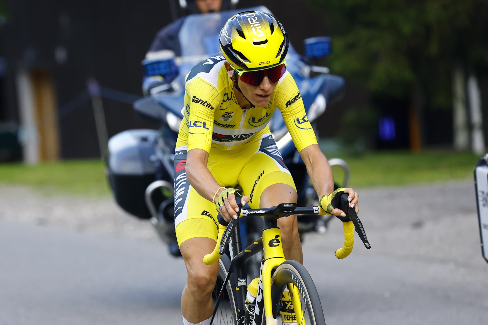 CyclingGraphs's tweet card. It was the final stage of the Tour de France Femmes with a lot of climbing, and the…