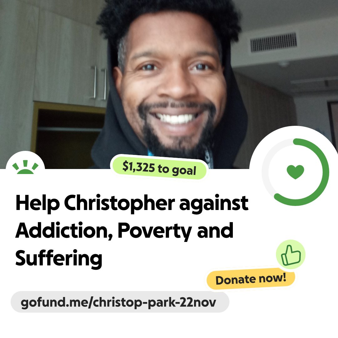 Jaybefaunt's tweet card. Hi dear friends and family. Not many know, but I have enrolle… Christopher Anderson needs your support for Help Christopher against Addiction, Poverty and Suffering