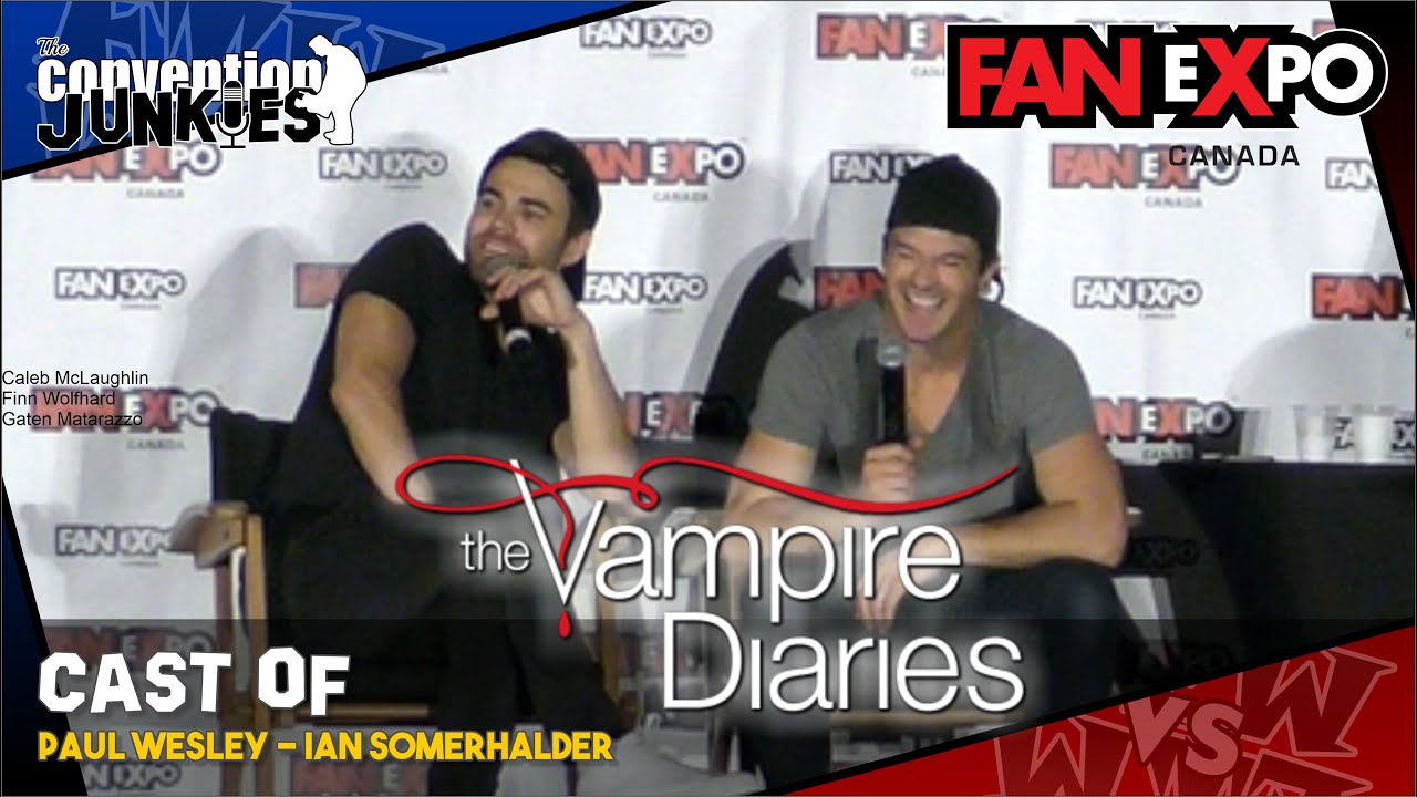 TimeChangesDam's tweet card. The Vampire Diaries (Paul Wesley & Ian Somerhalder) Fan Expo Canada...