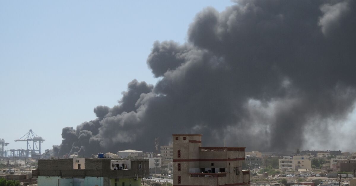 bahirairl's tweet card. War-weary civilians have looked up at a blackened sky in Port Sudan this week as the two-year war they had fled finally reached their once-safe haven on Sudan's Red Sea coast."Panic is setting in,...