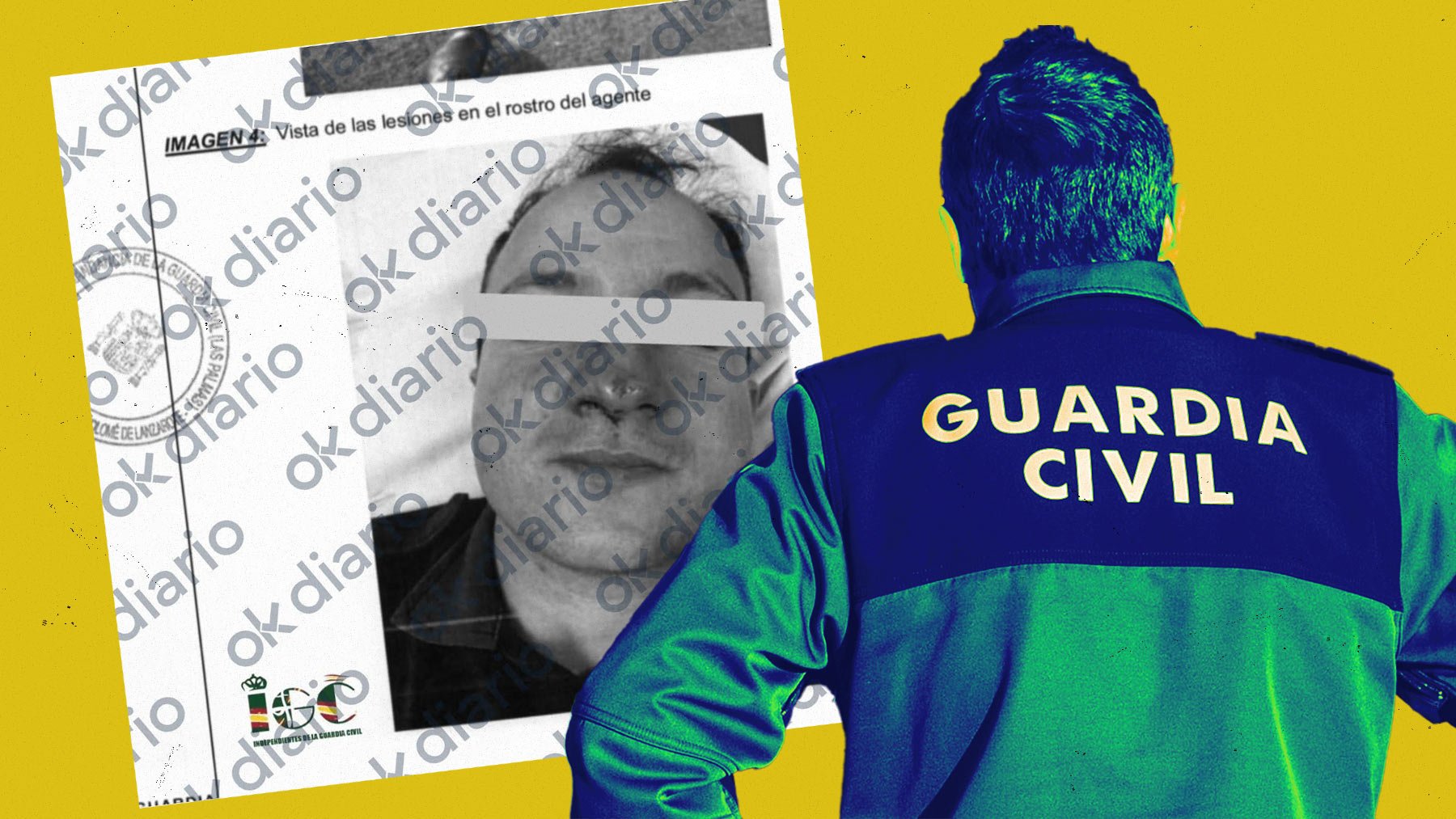 ForodelGC's tweet card. Una juez condena a 6 personas a una multa de 100 € y seis meses de cárcel por una paliza a dos agentes de Guardia Civil y dejarlo en la UCI.