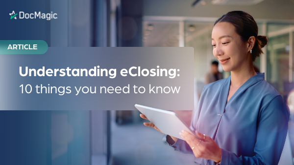 DocMagicTech's tweet card. Here's the basic information you need to know to get started with eClosings.