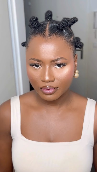 TweetyB42663429's tweet card. Bantu knot tutorial #4chair #hairstyle #haircare #hairstyling...