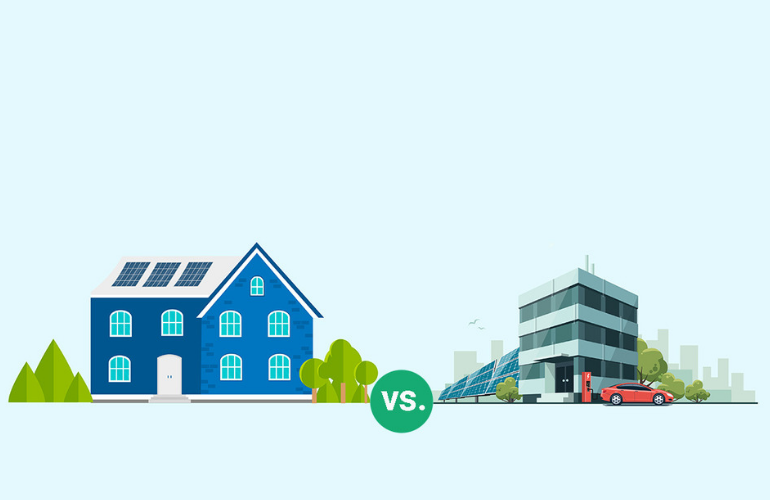 SolarKnowledge's tweet card. What are the core differences in serving residential and commercial and industrial (C&I) solar markets as a solar contractor? If you’ve ever thought
