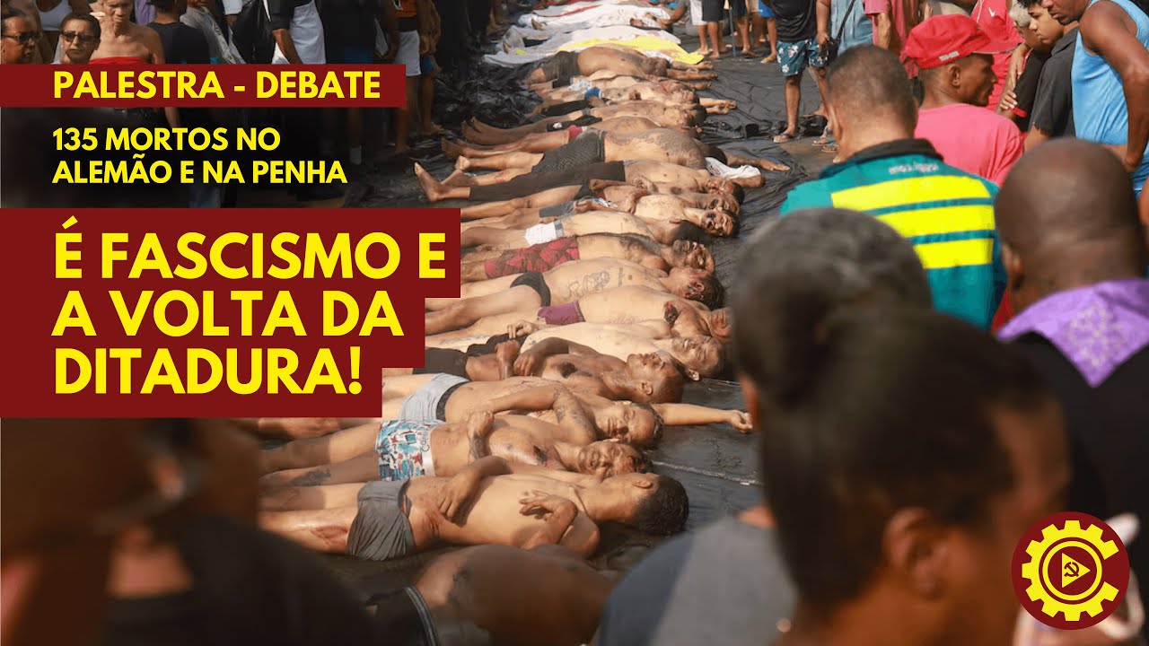 BlogMarxista's tweet card. Palestra-debate: 135 mortos no Alemão e na Penha: é fascismo e a...