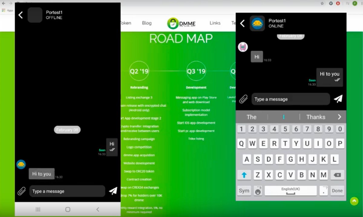 DMme_app's tweet card. Published by: Bio_Logik
