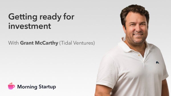 morningstartup's tweet card. Morning Startup is excited to host a fireside chat with Grant McCarthy, Managing Partner at [Tidal Ventures](https://www.tidalvc.com/). In this session Grant will share wh