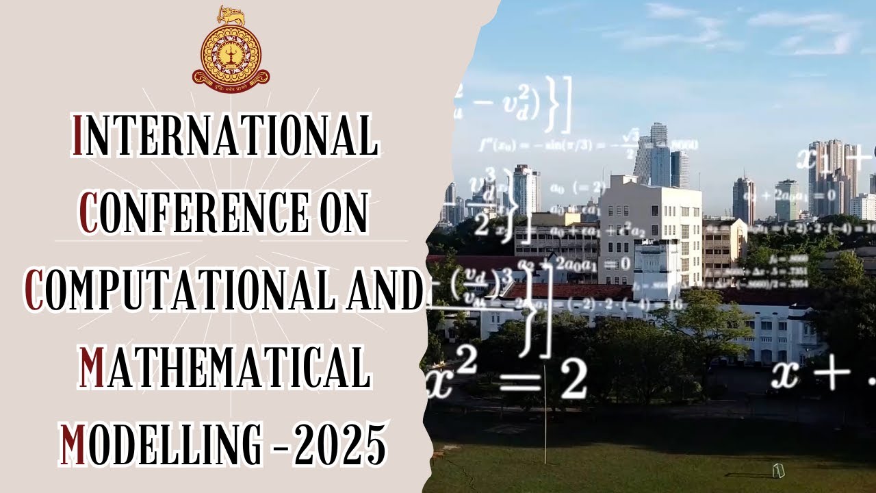 ColomboUni's tweet card. International Conference on Computational and Mathematical Modelling...
