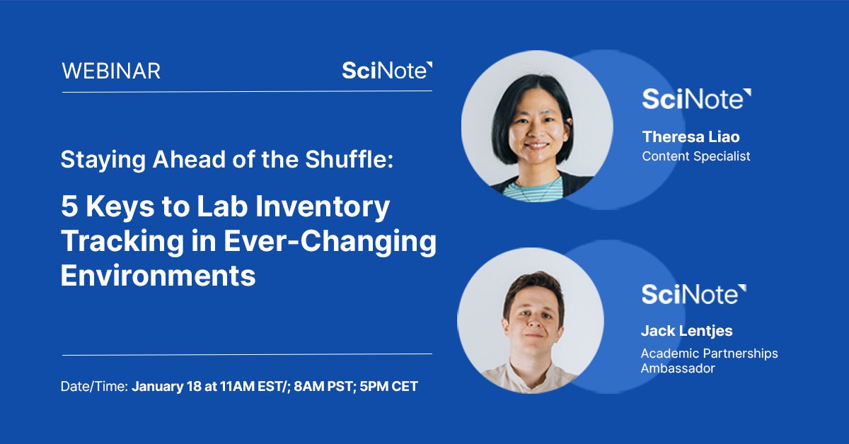 scinoteELN's tweet card. Discover the importance of traceability and data continuity in research, and why inventory systems alone may not be enough.