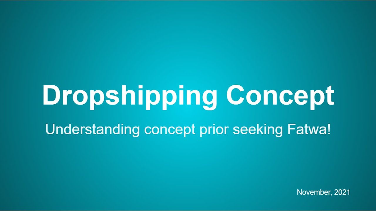 ahmedshaikhm's tweet card. Dropshipping Fatwa Questions - Earnings from Dropshipping is Haram?...