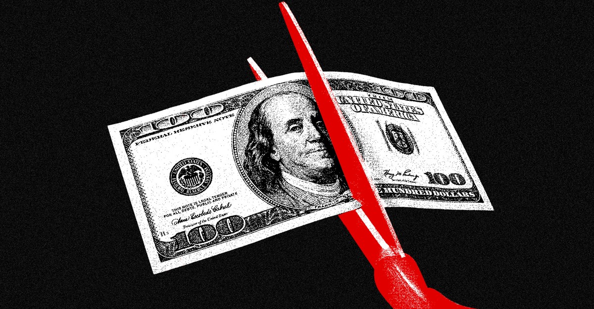 TheAtlantic's tweet card. The Trump administration’s cuts to university research grants will make America sicker and poorer in the long run.