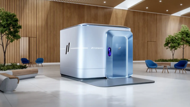 Ricardomoraesf's tweet card. A CarePod, uma clínica médica compacta, toda equipada com sensores inteligentes e potencializados com recursos de inteligência artificial, vai permitir que as