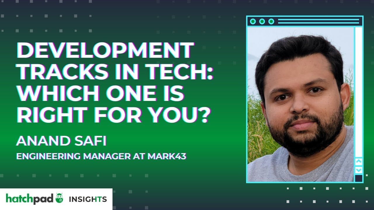 my_hatchpad's tweet card. Development Tracks in Tech: What Is Right for You? | hatchpad Insights
