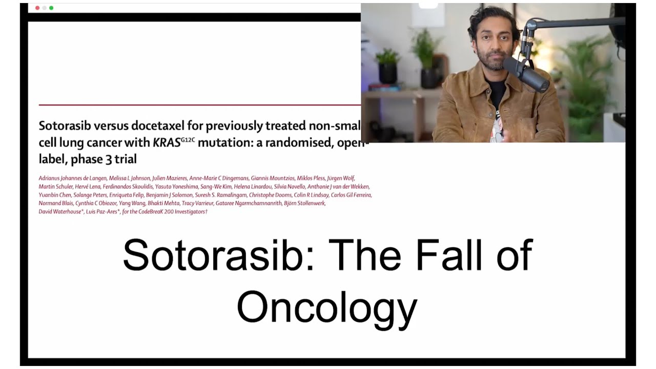 VPrasadMDMPH's tweet card. CodeBreak 200 | Sotorasib | A Negligent trial that violated randomi...