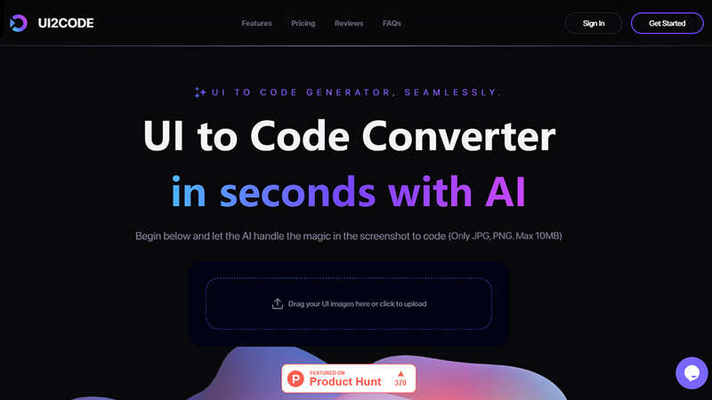 tophubai's tweet card. UI2Code AI: Transform UI designs into code effortlessly with AI-powered tools, converting designs to HTML, CSS, and more in seconds.