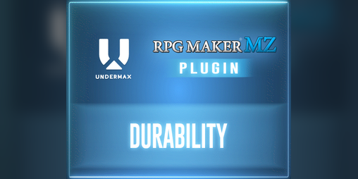 UndermaxPlugins's tweet card. (Blacksmith) Repair weapons and armors for RPG MAKER MZ. (Durability). Full version Includes not stackeable items!