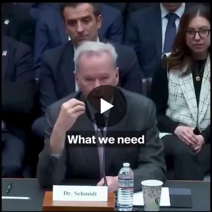 nimbus_t's tweet card. Eric Schmidt just issued a stark warning to Congress: Superintelligent AI could eventually consume 99% of the world’s electricity. Yes, 99 percent. Speaking to the House Energy & Commerce Committee,...