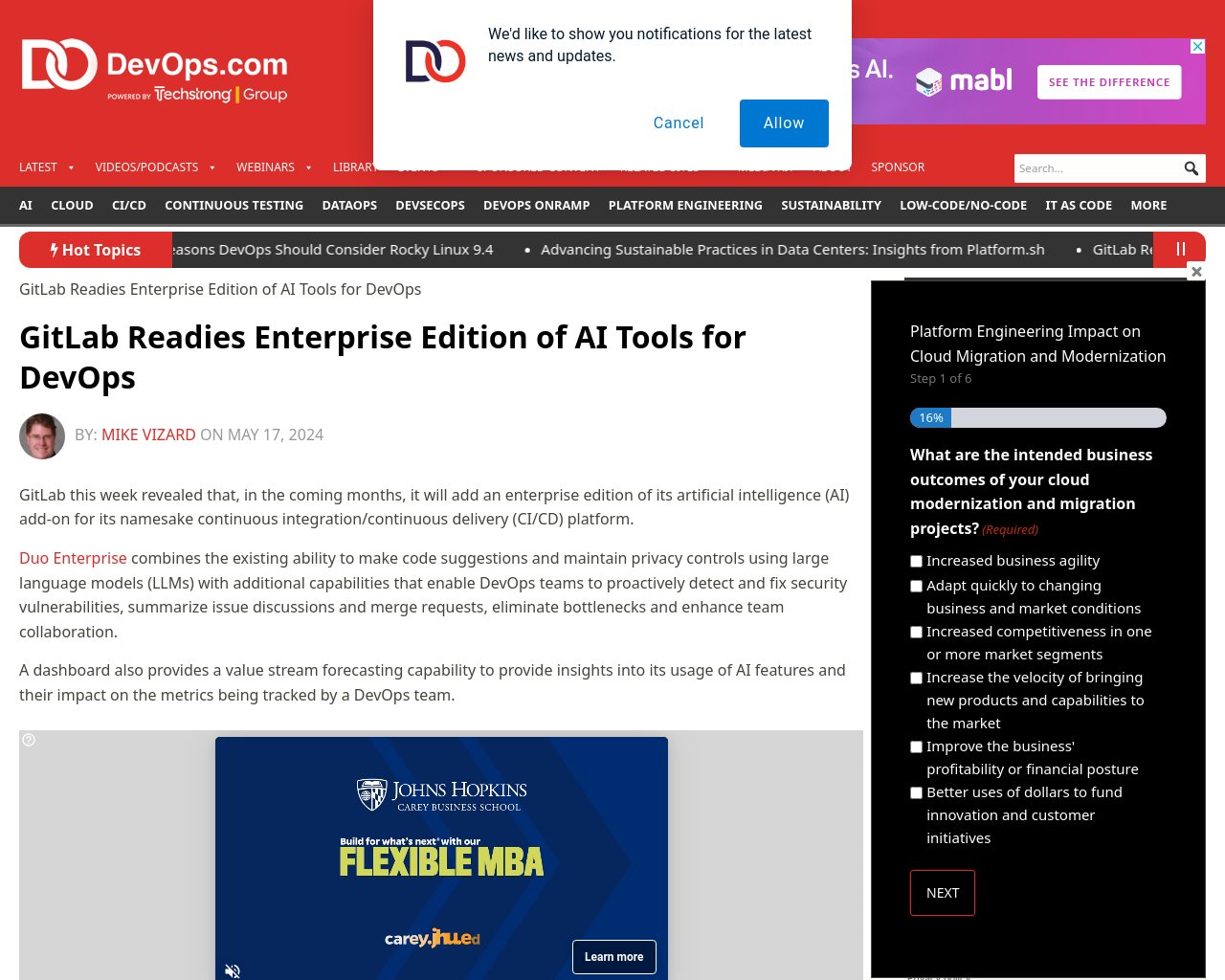 managetech_inc's tweet card. GitLabは、AIアドオンのエンタープライズエディションを追加予定 Duo Enterpriseは、コード提