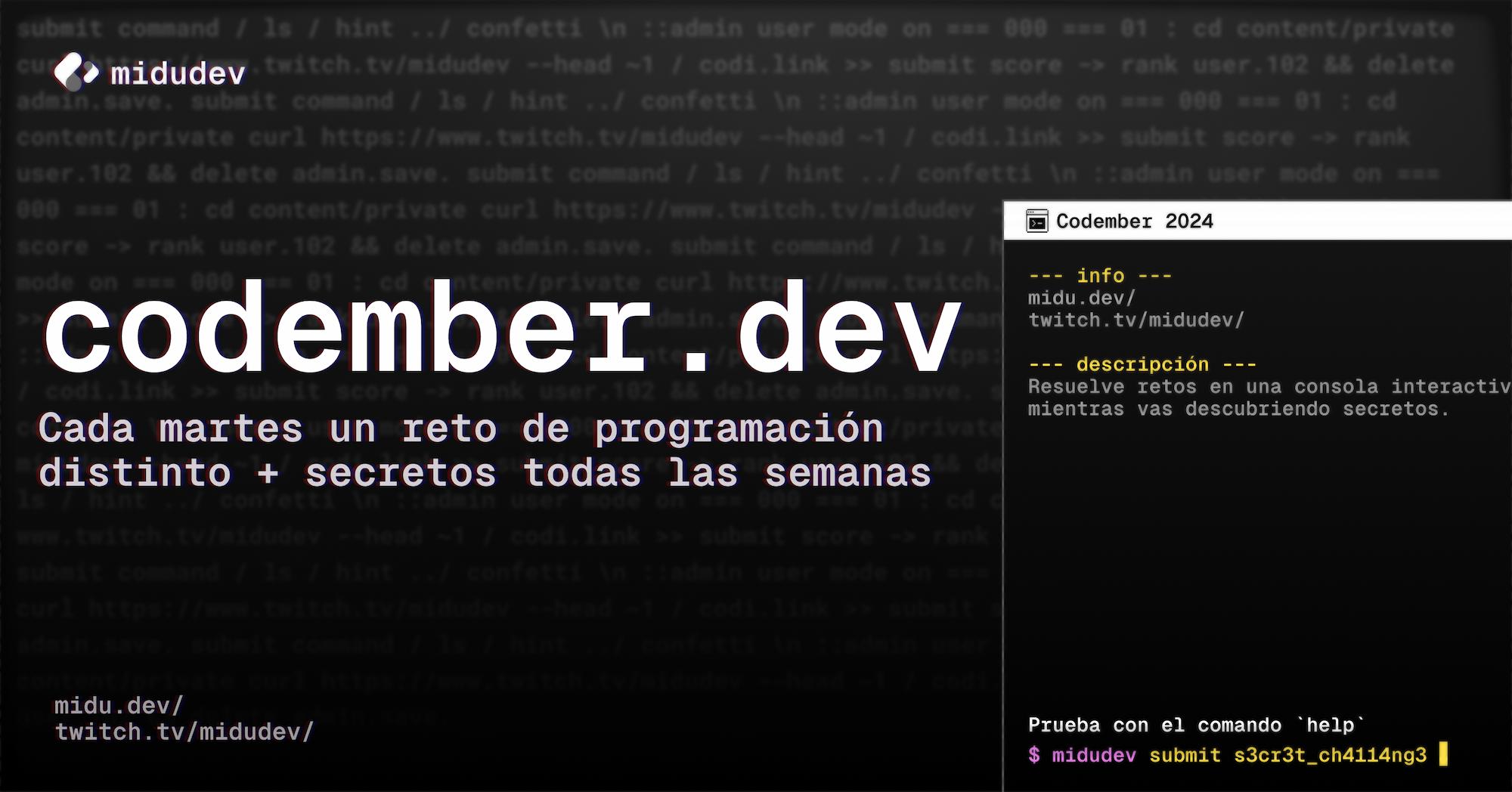davidmiguelh's tweet card. Juega y aprende con este reto de programación interactivo. ¡Y diviértete!