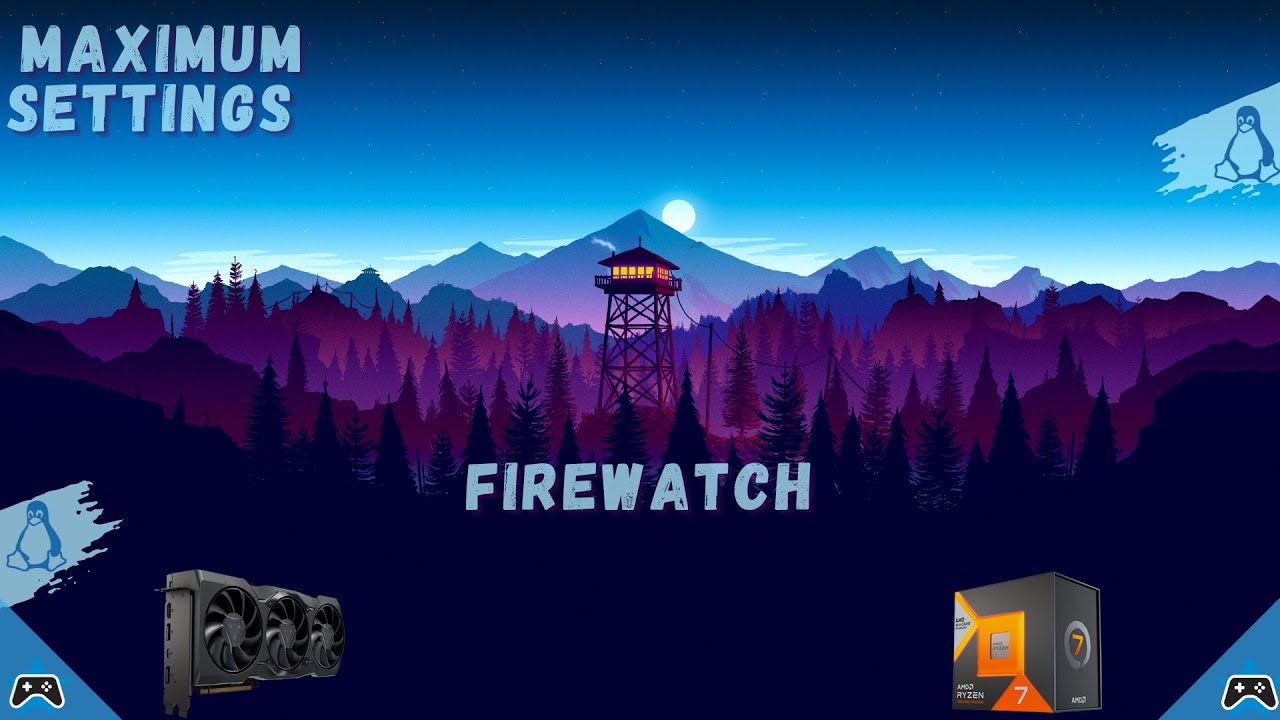 maximumsettings's tweet card. Firewatch | 1440p | Linux Mint Cloud Gaming | Ryzen 7800X3D CPU |...