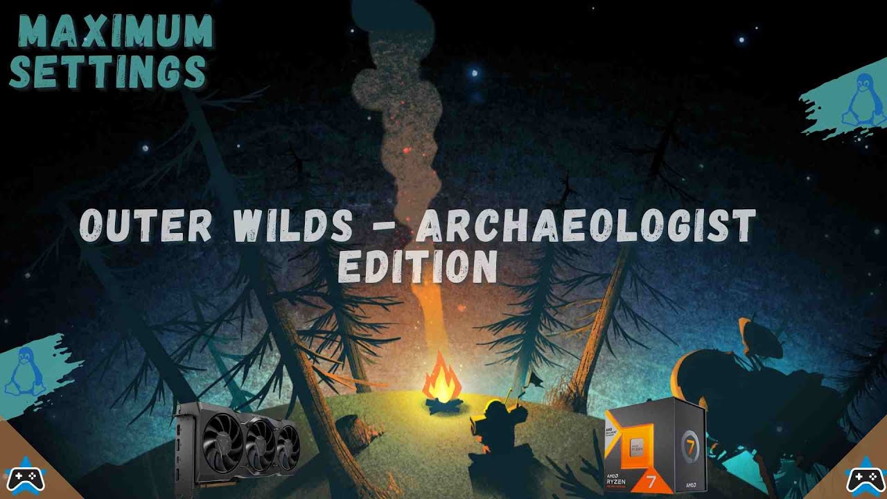 maximumsettings's tweet card. Outer Wilds - Archaeologist Edition | 1440p | Linux Mint Cloud Gaming...