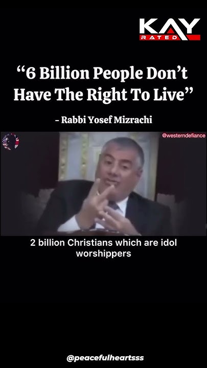 MainuddinBilagi's tweet card. Rabbi Yosef Mizrachi Says 6 BILLION People Should Die