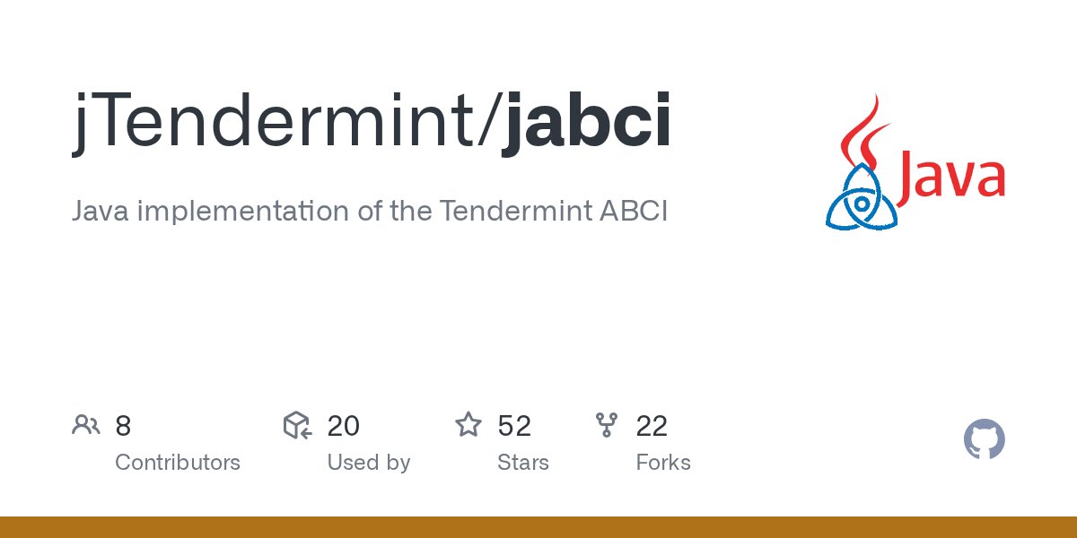 buchmanster's tweet card. Java implementation of the Tendermint ABCI. Contribute to jTendermint/jabci development by creating an account on GitHub.