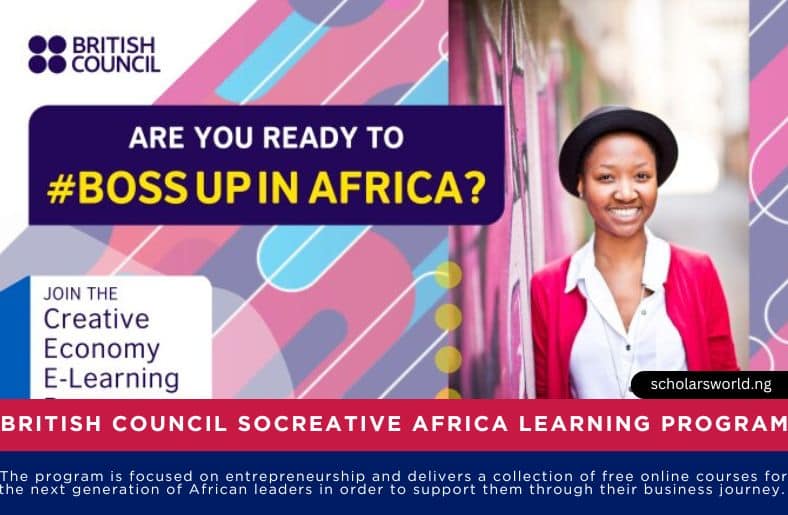 Nvarsitycareer's tweet card. Are you aware of the British Council SoCreative Africa Learning Programme?