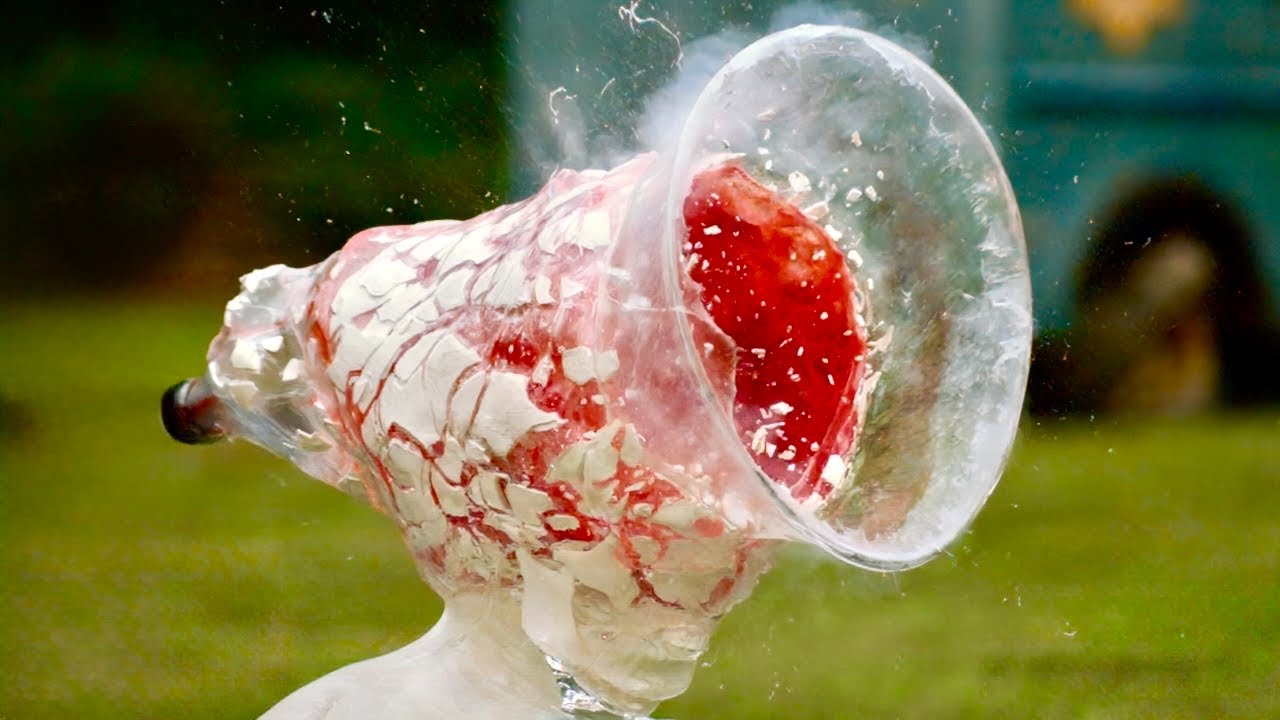 vssvijayssharma's tweet card. Supersonic Golf Ball to the Forehead at 82,000 FPS - The Slow Mo Guys...