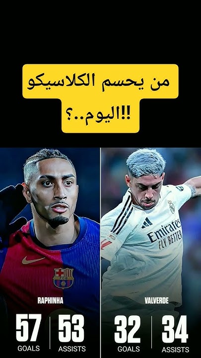 brwz_h's tweet card. رافينيا٪فالغيردي من يحسم #الكلاسيكو اليوم! #ريال_مدريد #برشلونة...
