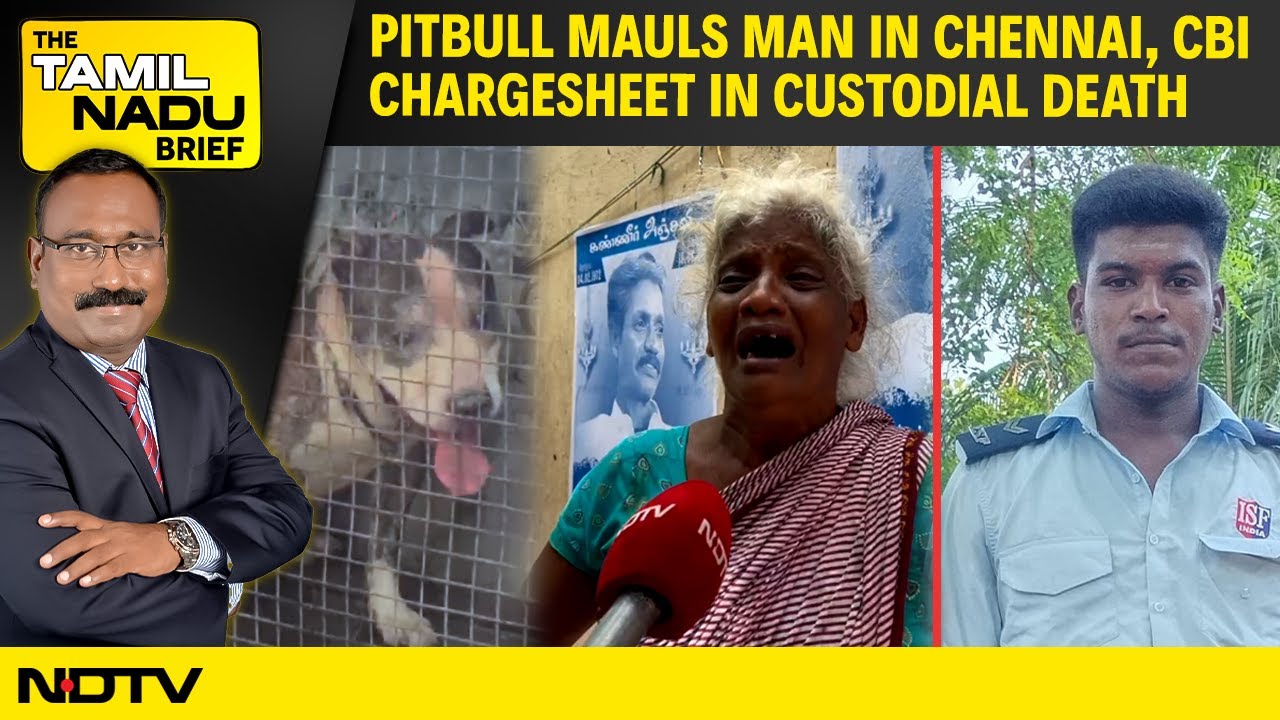 jsamdaniel's tweet card. Pitbull Mauls Man in Chennai | CBI Chargesheet In Custodial Death |...