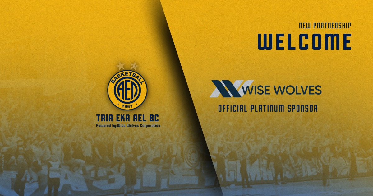 ael_bc1967's tweet card.     Η καλαθοσφαιρική ΑΕΛ με ιδιαίτερη χαρά ανακοινώνει τη σύναψη μιας σημαντικής χορηγικής συνεργασίας με την Wise Wolves Corporation, η οποία αναλαμβάνει τον ρόλο του Platinum Sponsor της Ομάδας για...