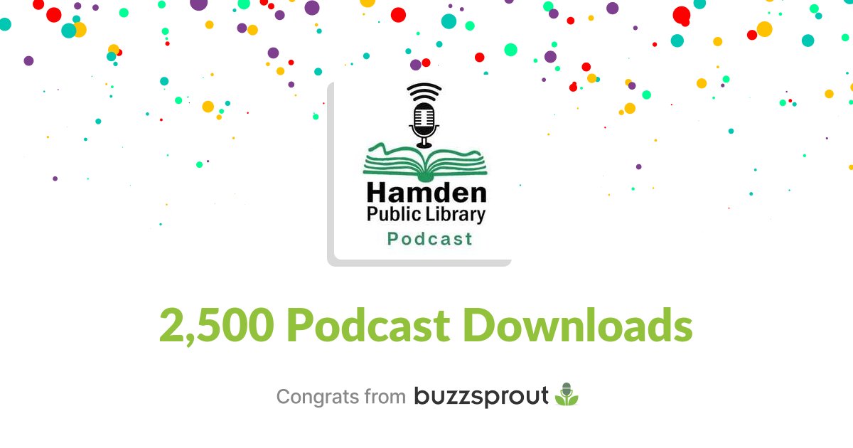 Hamden_Library's tweet card. A monthly podcast all about Hamden, libraries and community. Your number one listening resource for our unique and diverse community, keeping you informed but also entertaining and inspiring you....