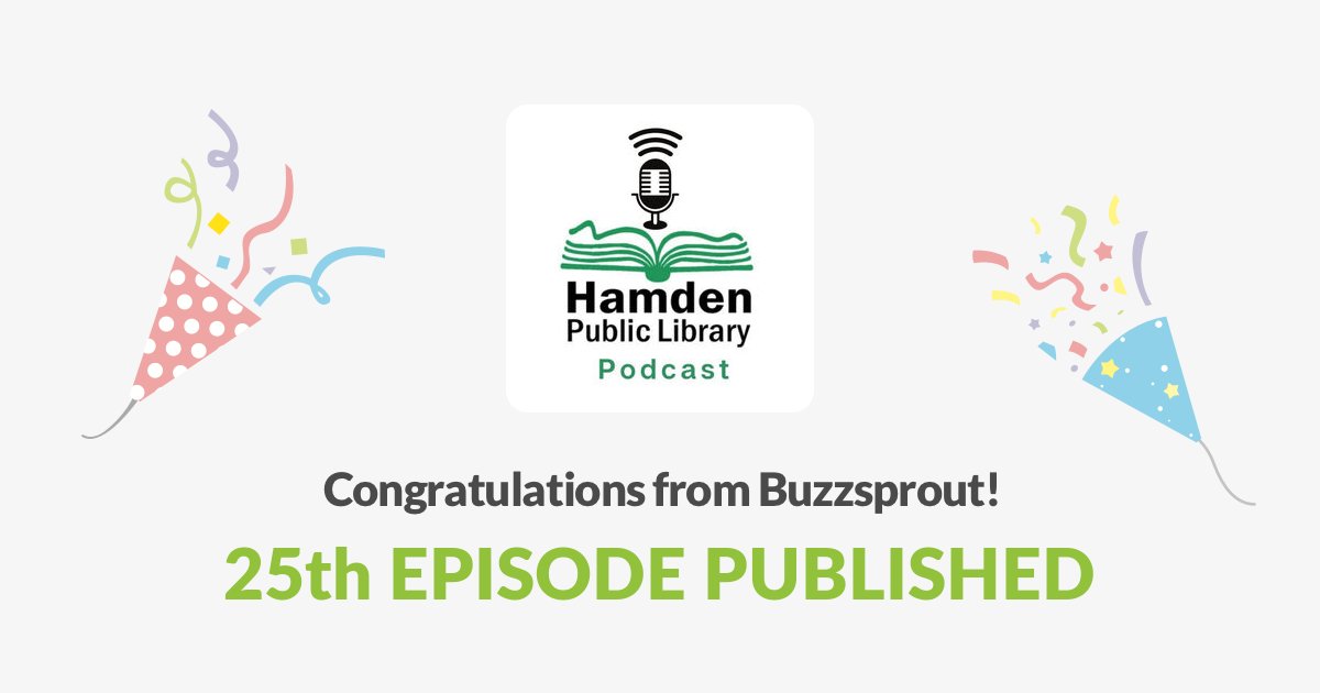 Hamden_Library's tweet card. A monthly podcast all about Hamden, libraries and community. Your number one listening resource for our unique and diverse community, keeping you informed but also entertaining and inspiring you....