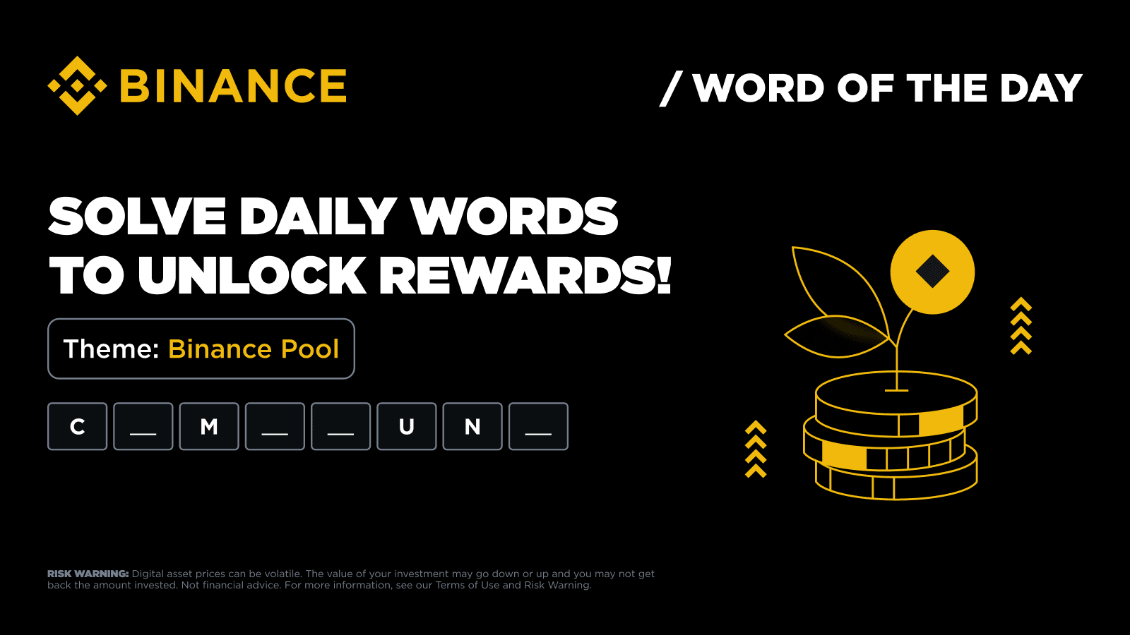 jgithe's tweet card. Word of the Day | Play the Crypto Word Game Today | Binance