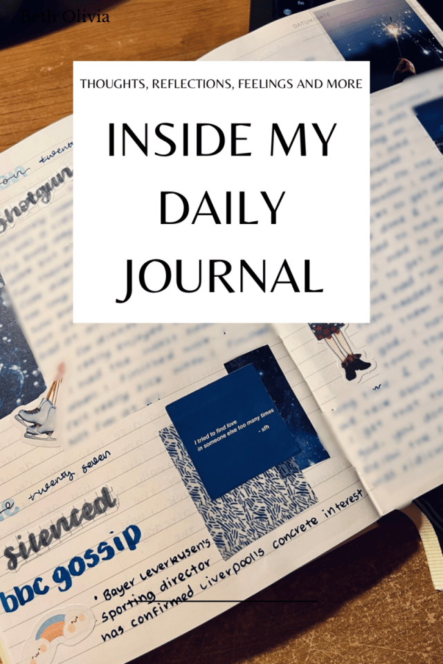 beeth_olivia's tweet card. Since the beginning of 2020, I have journaled every single day about my day. The difference it has made to my mental health, the way I seek clarity in life and also to remember those little moments…