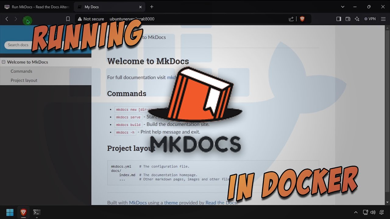 i12bretro's tweet card. Run MkDocs - Read the Docs Alternative - in Docker