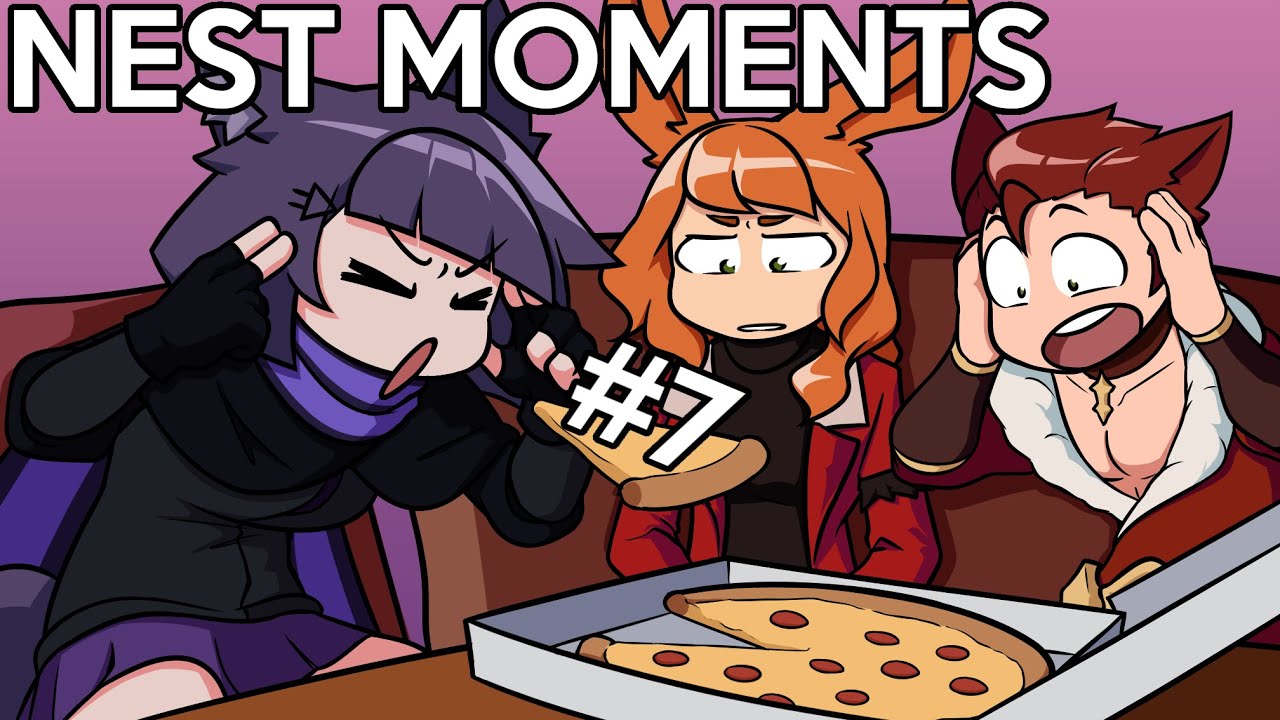 woops's tweet card. NEST vs Food! (again) - NEST Moments #7