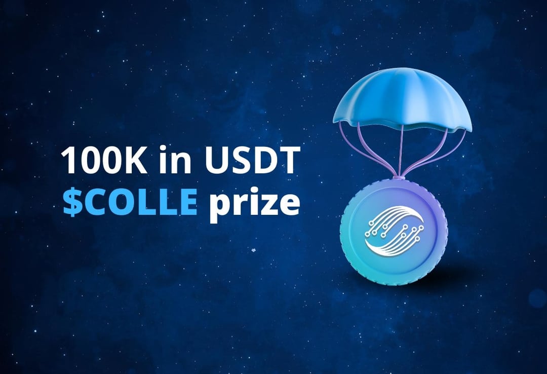 Web3Labai's tweet card. 🎉 $100K worth of $COLLE Giveaway Up for Grabs! 🔥 ✔️Listed on MEXC and many more 🎁 Prize pool 💎Total Reward: $100K worth of $COLLE 📌2,000 FCFS participants will receive $5 worth of $COLLE each...